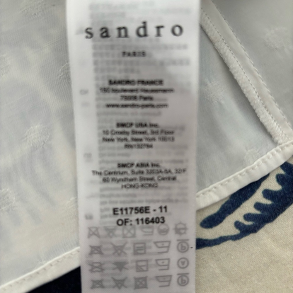 Sandro blouse fine lace - Picture 9 of 11